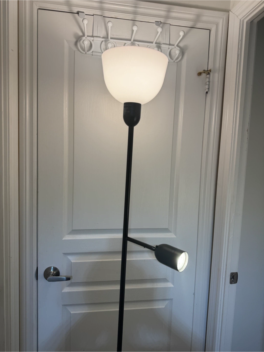 Black Floor Lamp with Reading Light - photo 2