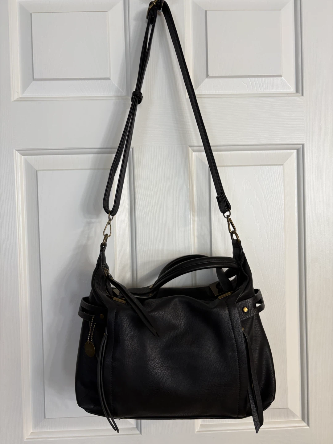Ampere Creations Black Ali Satchel Handbag