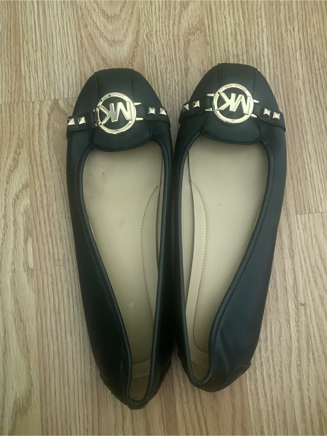 Michael Kors Black Studded Ballet Flats