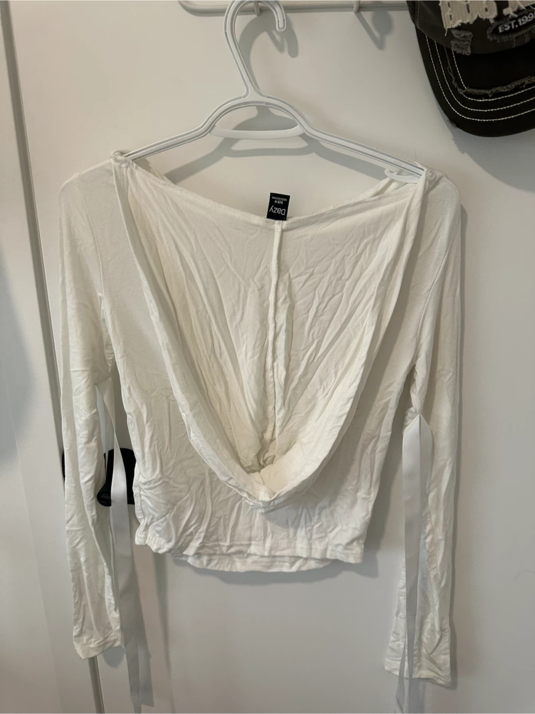 DAZY White Long Sleeve Top - photo 2