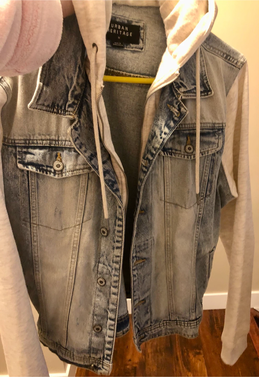 Men’s Denim Jacket with Hood New!