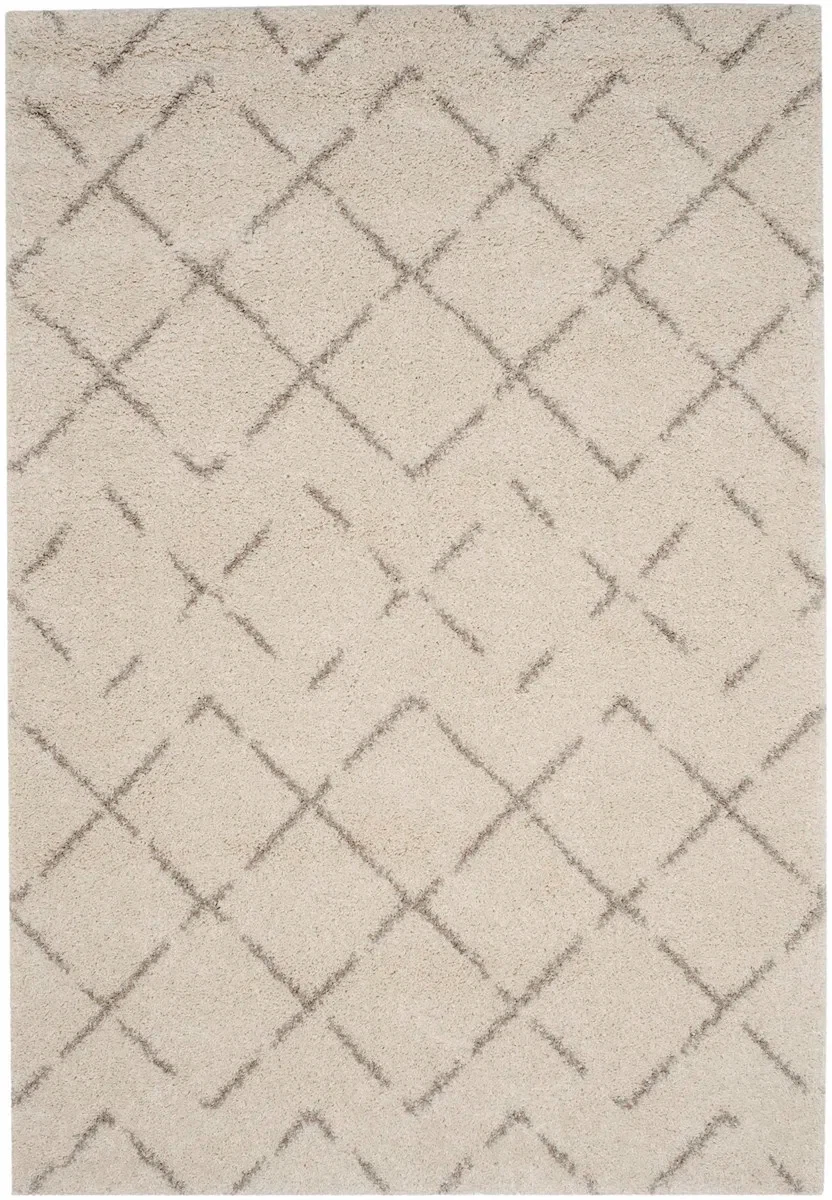 Shag Rug with Diamond Pattern
