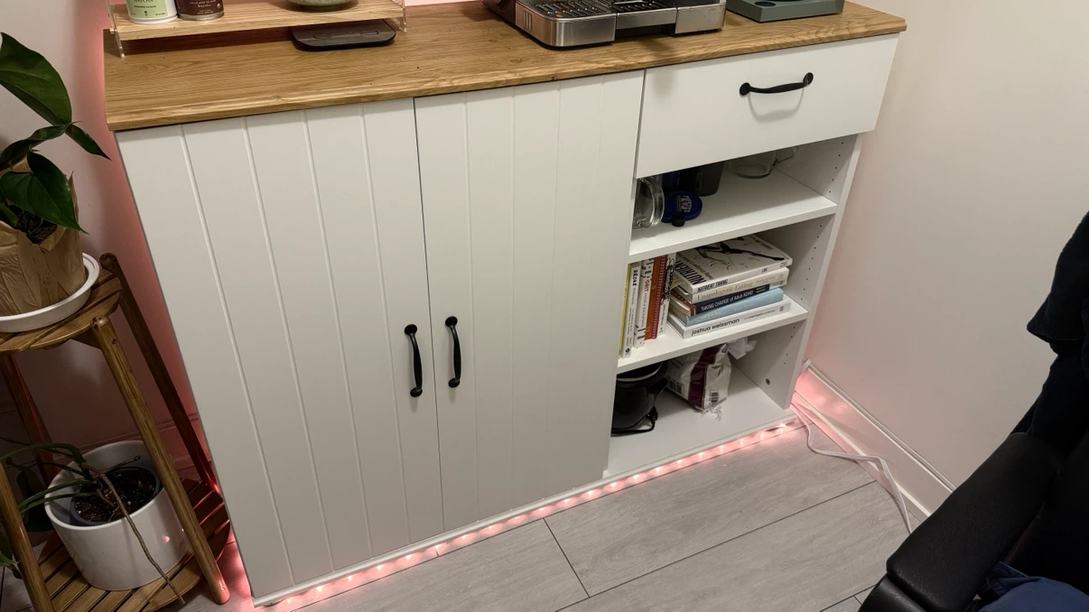 IKEA SKRUVBY Sideboard - White/Oak - photo 3