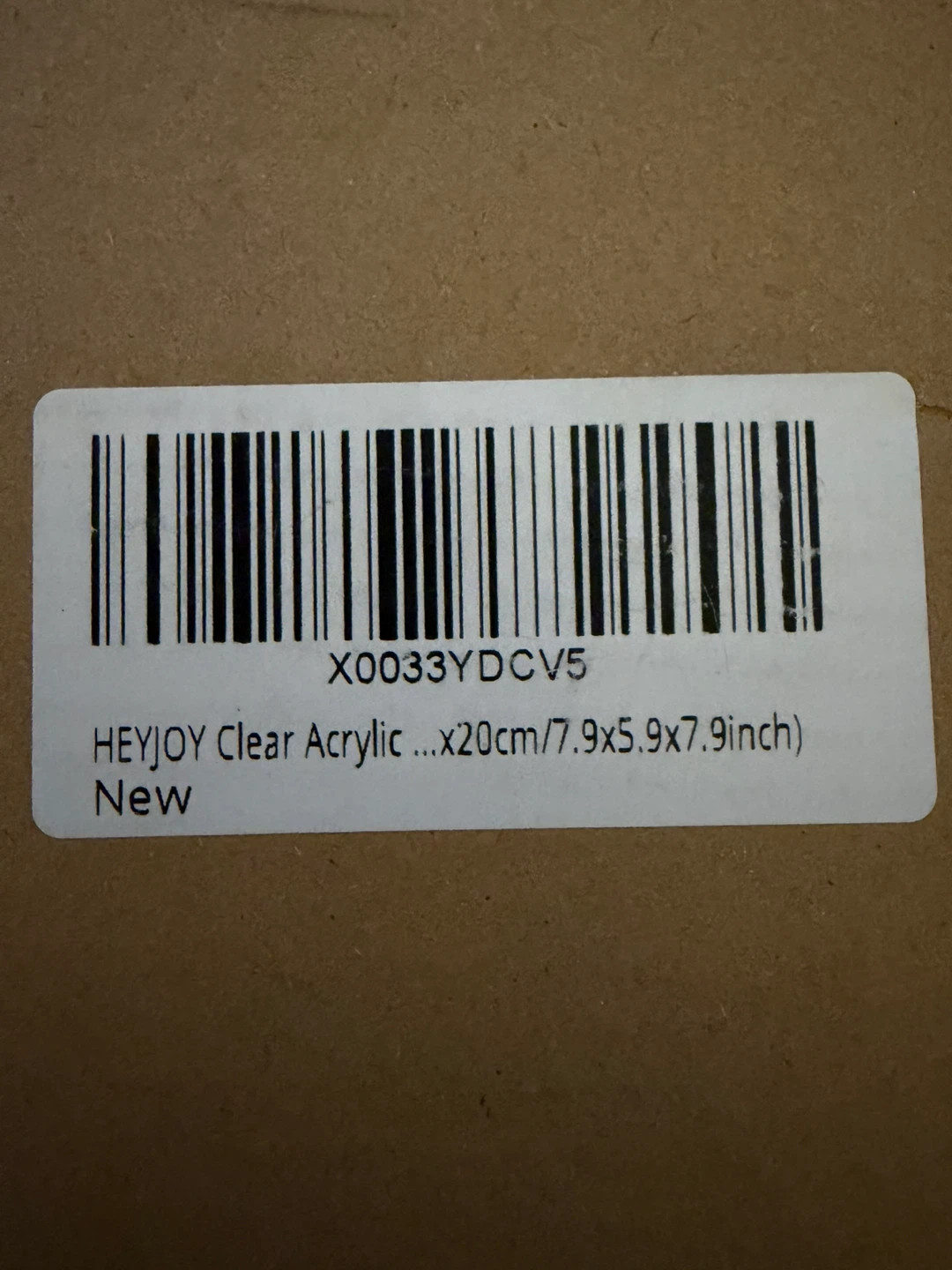 HEYJOY Clear Acrylic Display Case Box 20x15x20cm - photo 3