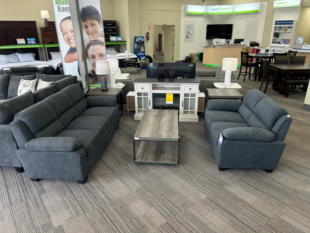 Sofa and loveseat