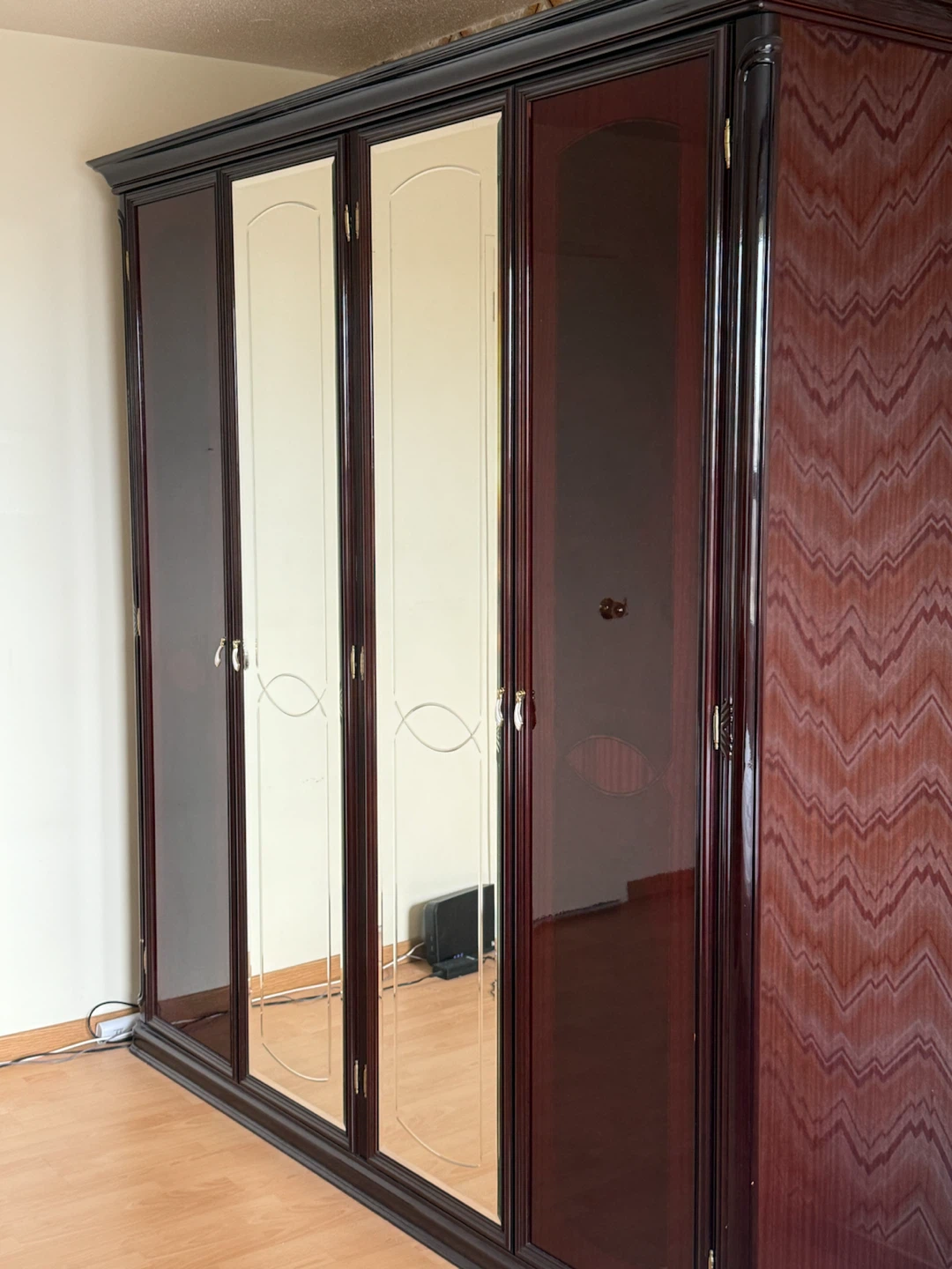 Wardrobe with drawers and hanging space