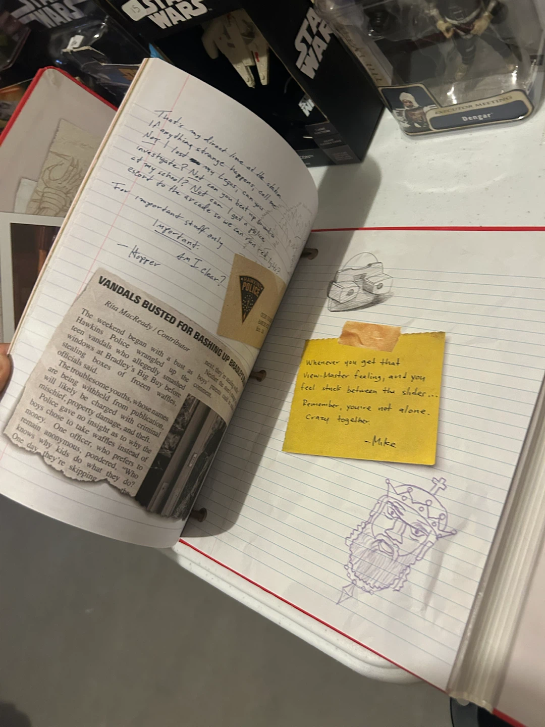 Stranger Things Will Byers Secret Files Notebook - photo 2
