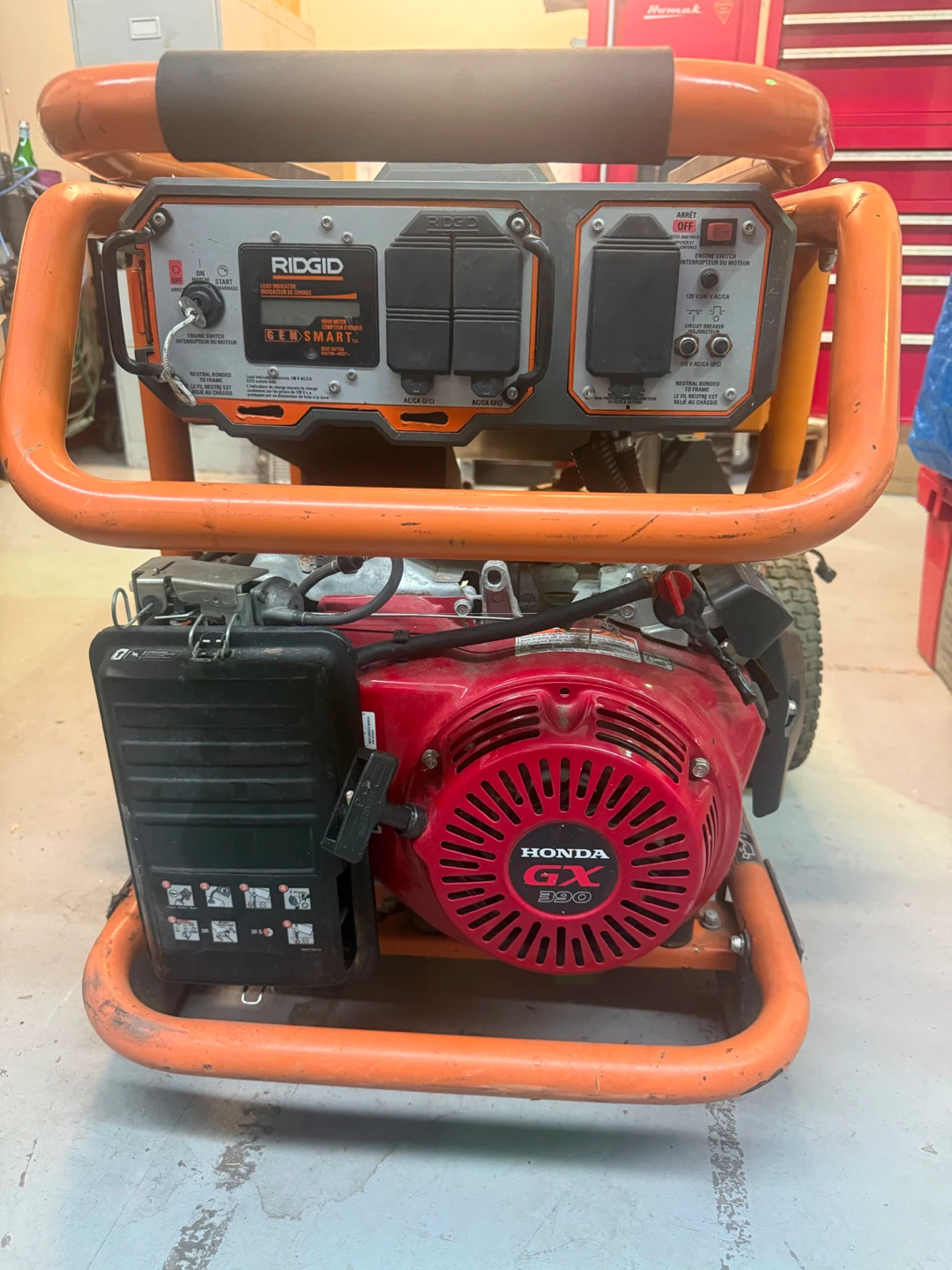 RIDGID 7000W / 8750W Portable Generator – Honda GX390 Engine - photo 3