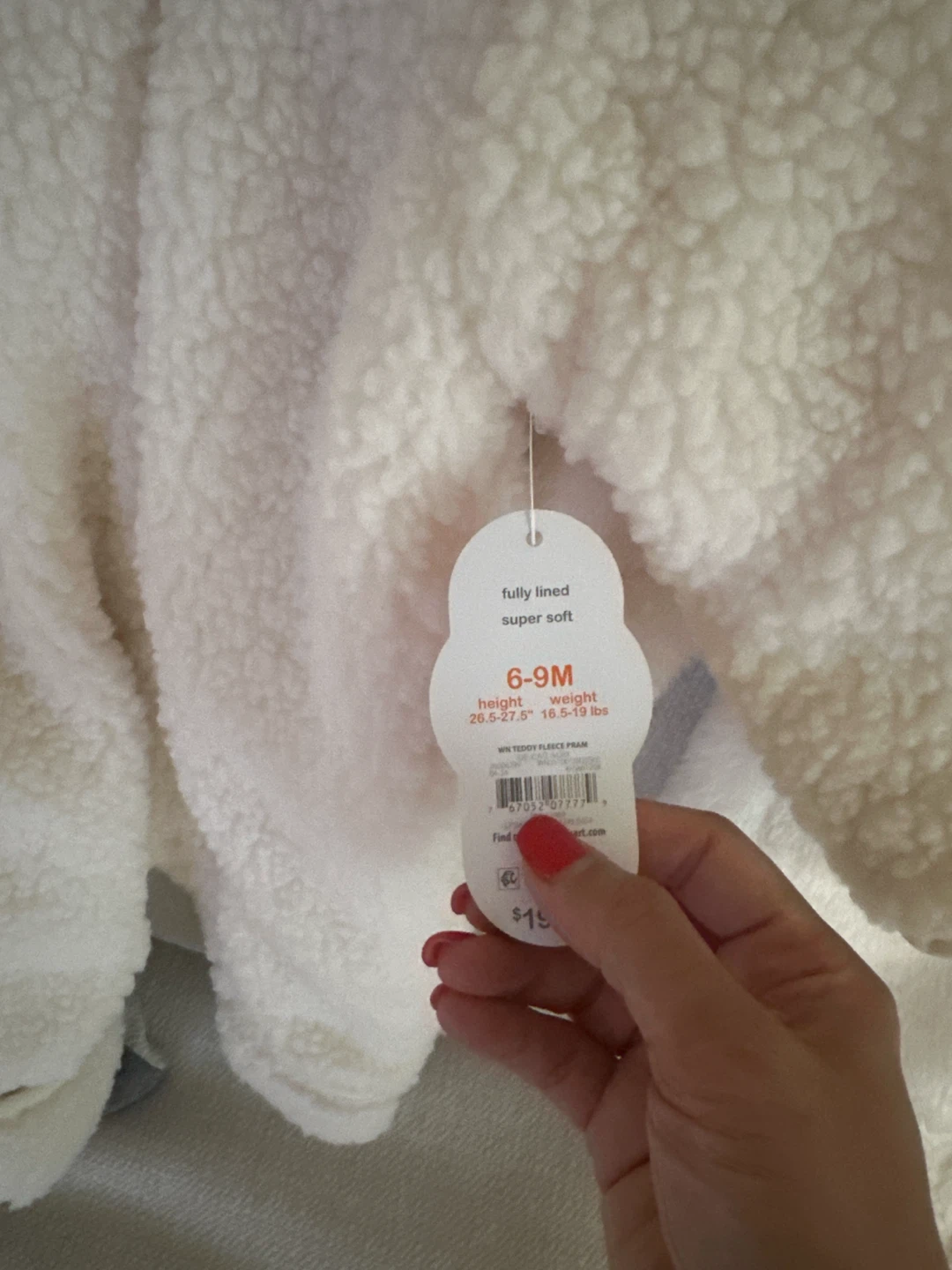 Carter's Baby Teddy Fleece Pram Suit 9 Months - photo 2
