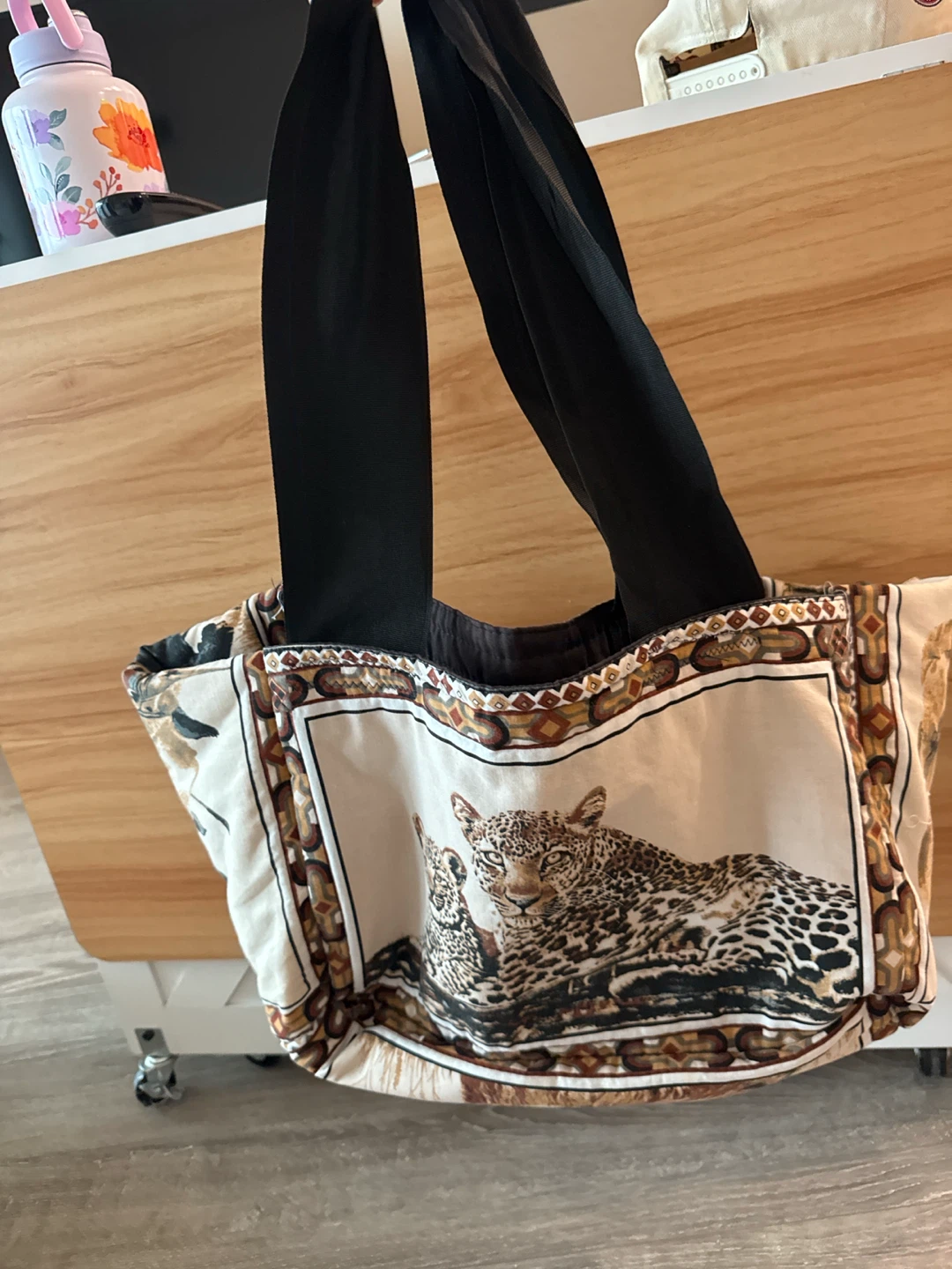 Tote Bag with African Wildlife Print - photo 3