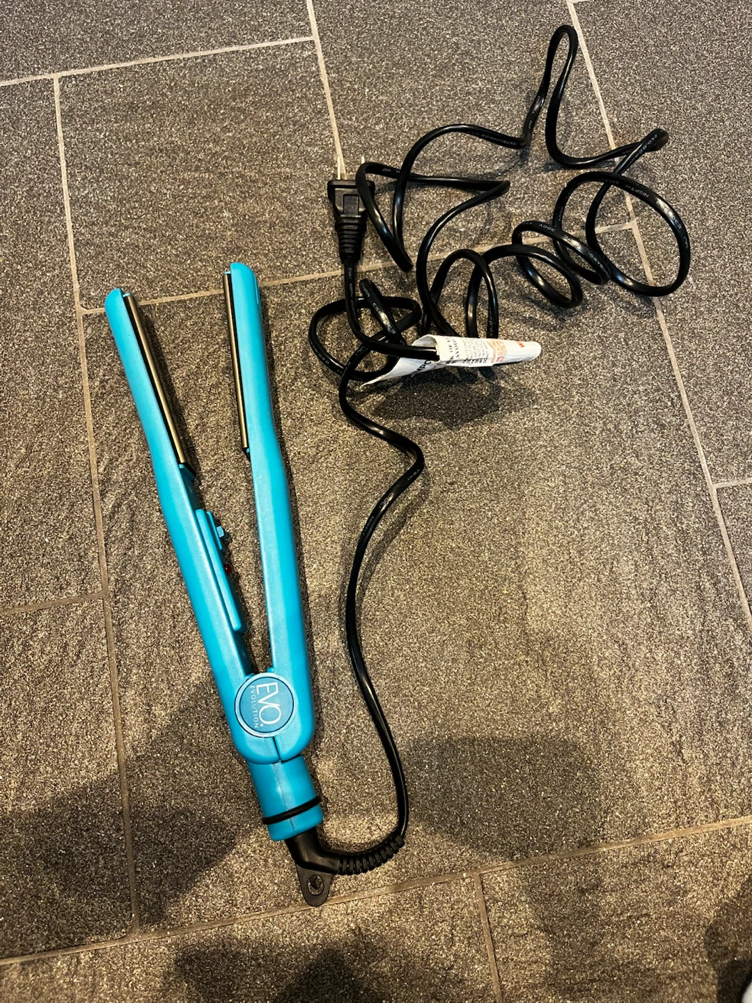 1" Steel Blue Titanium Hair Straightener