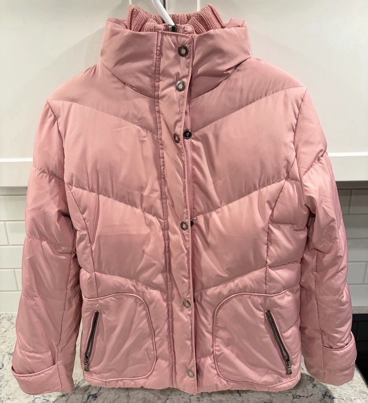 Women’s Pink Down/Feather Puffer Jacket (Esprit) (Size M)
