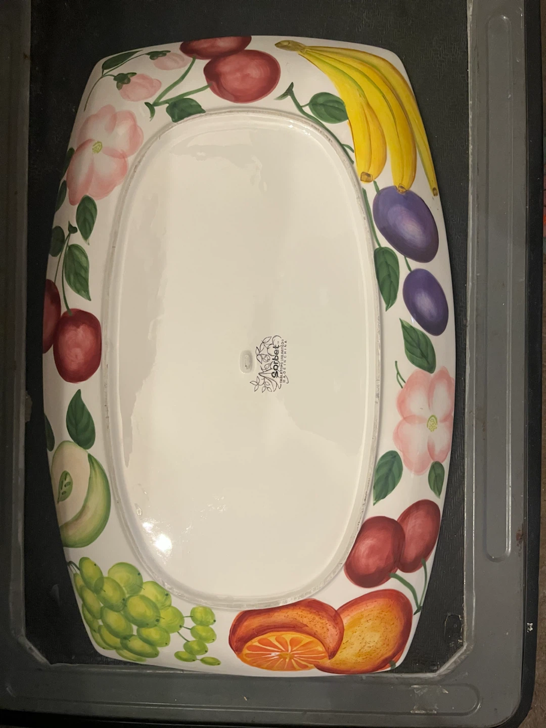 Sorbet Serving Platter with Fruit Design - photo 2