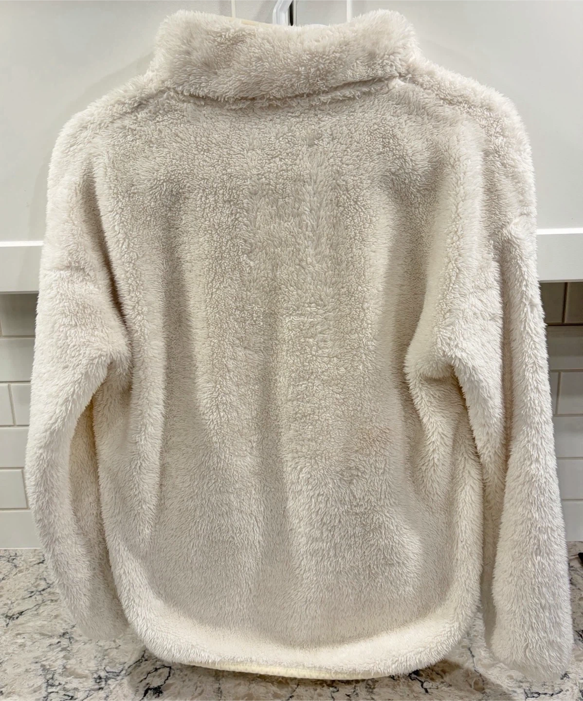 Fuzzy Womens Jacket - Cream/White (Forever 21) (Size S) - photo 2