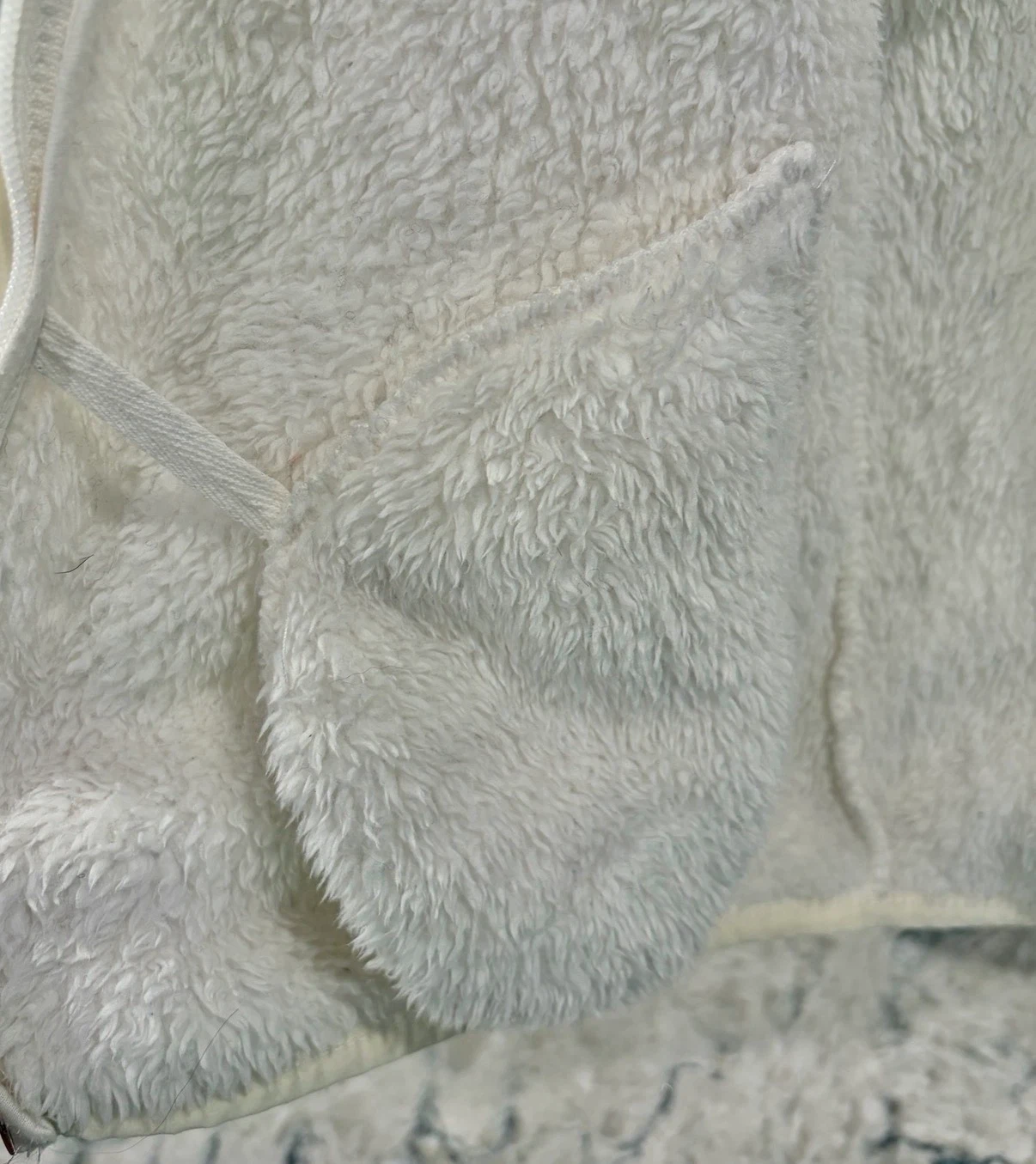 Fuzzy Womens Jacket - Cream/White (Forever 21) (Size S) - photo 5