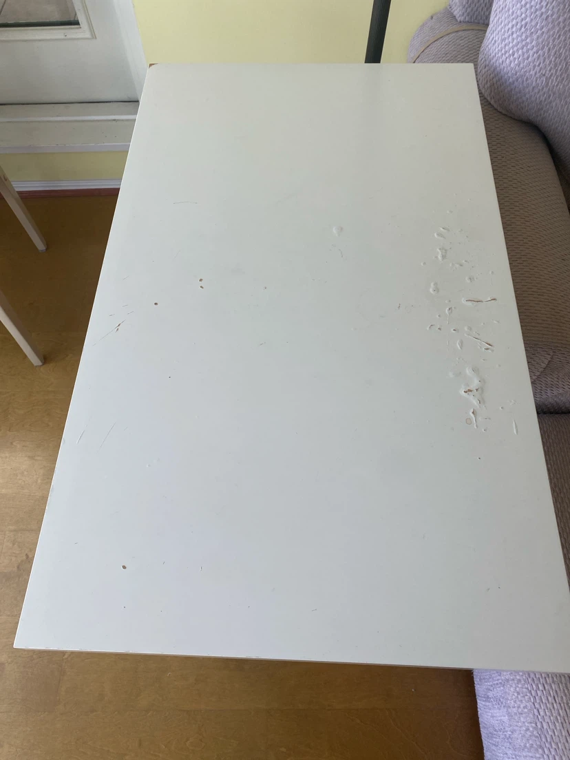 Ikea White 3-Drawer Storage Cart + Dell 20" Monitor + Table + - photo 3
