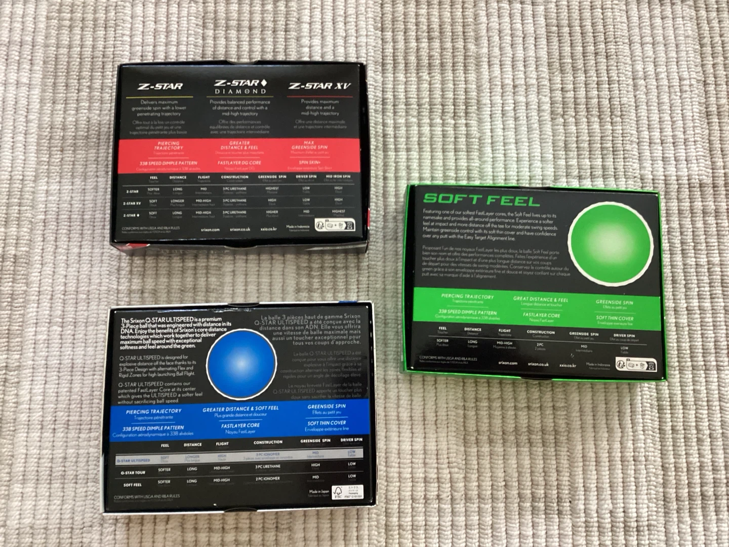 New !! Srixon Golf Balls - Z-Star, Q-Star Ultispeed, Soft Feel - photo 4