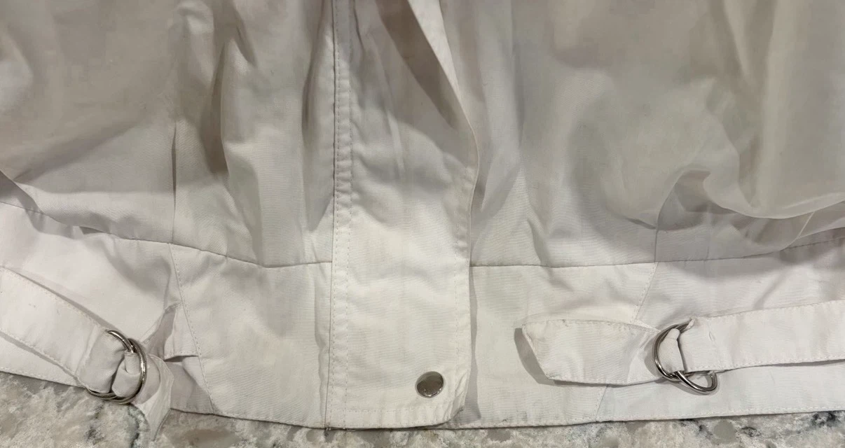 Women’s Retro 90s Karizma White Utility Windbreaker Jacket - photo 3