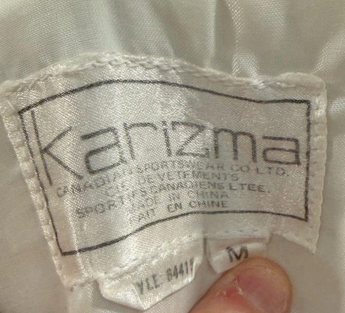 Women’s Retro 90s Karizma White Utility Windbreaker Jacket - photo 4