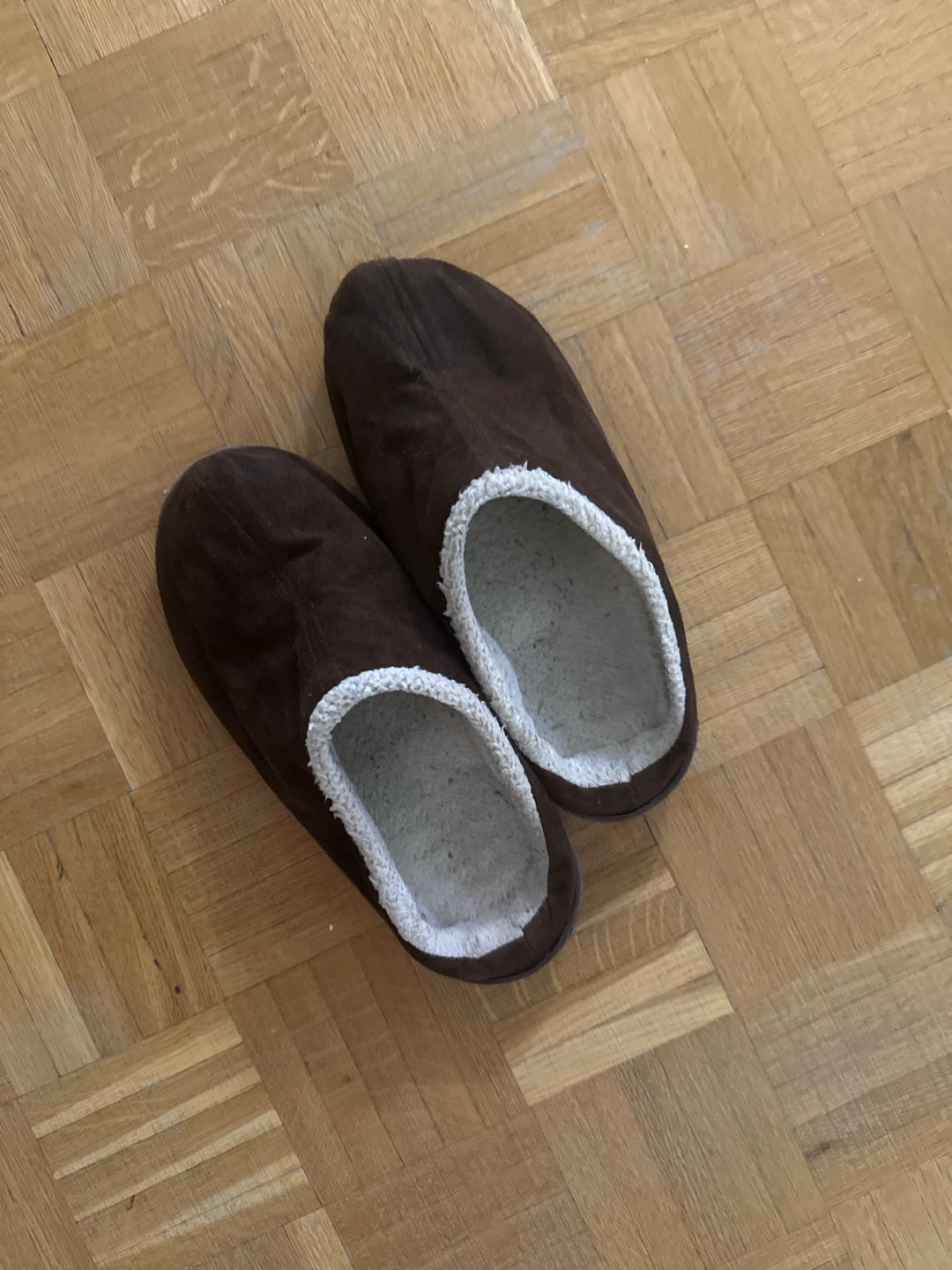 Brown Fleece-Lined Slippers - photo 2