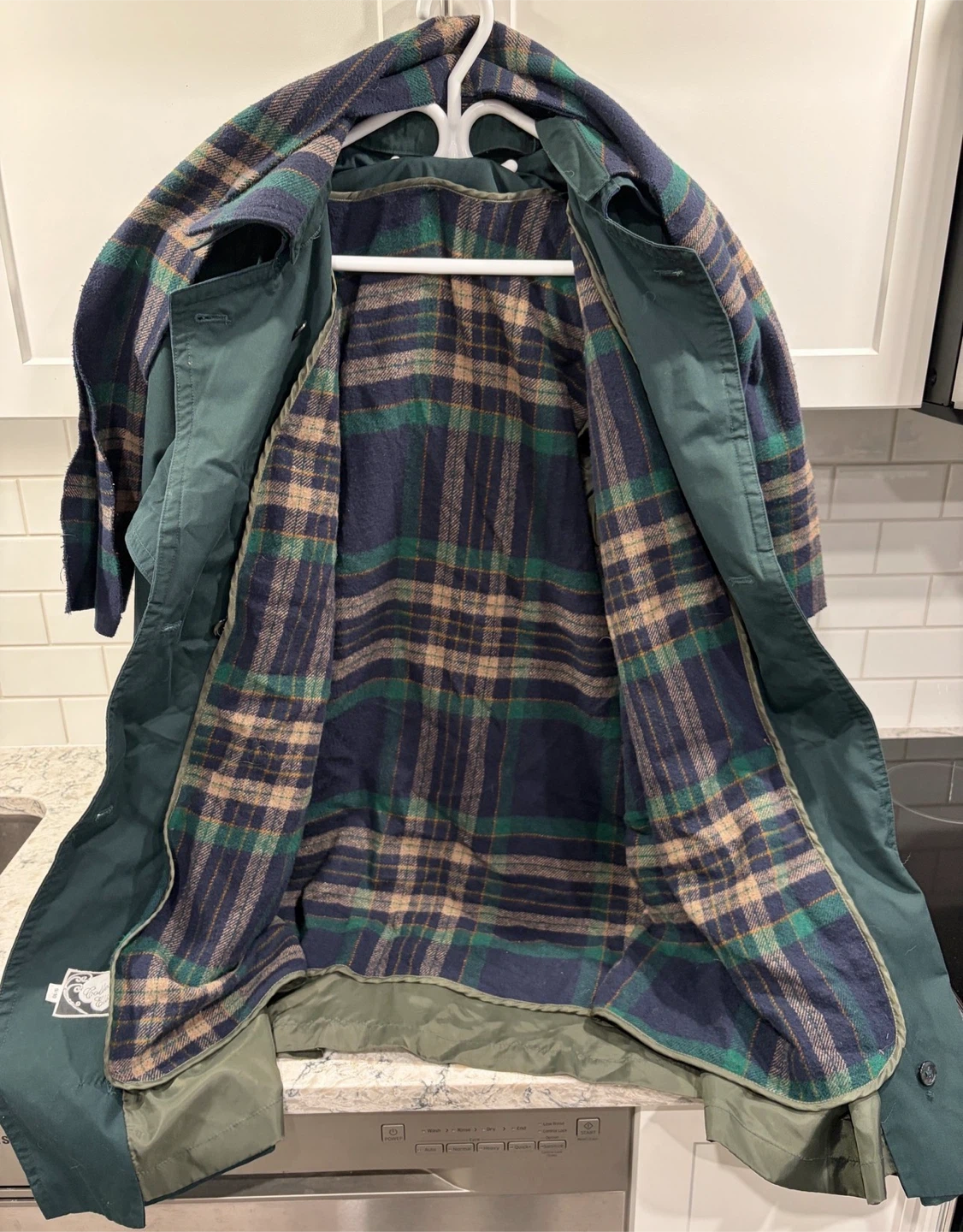 Women’s Trench Coat w/ Removable Plaid Lining & Matching Scarf - photo 3
