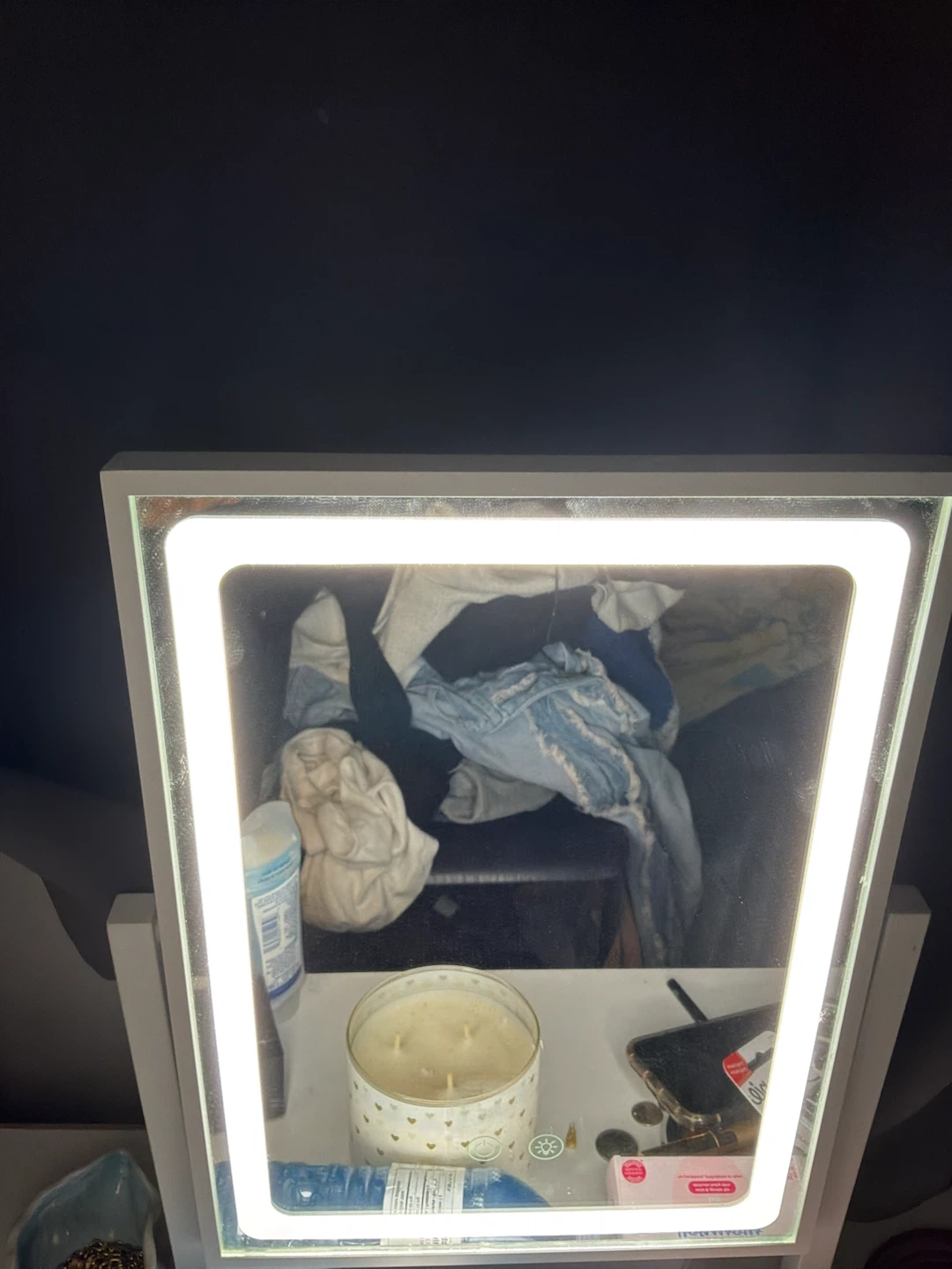 LED Makeup Mirror with Vanity Light