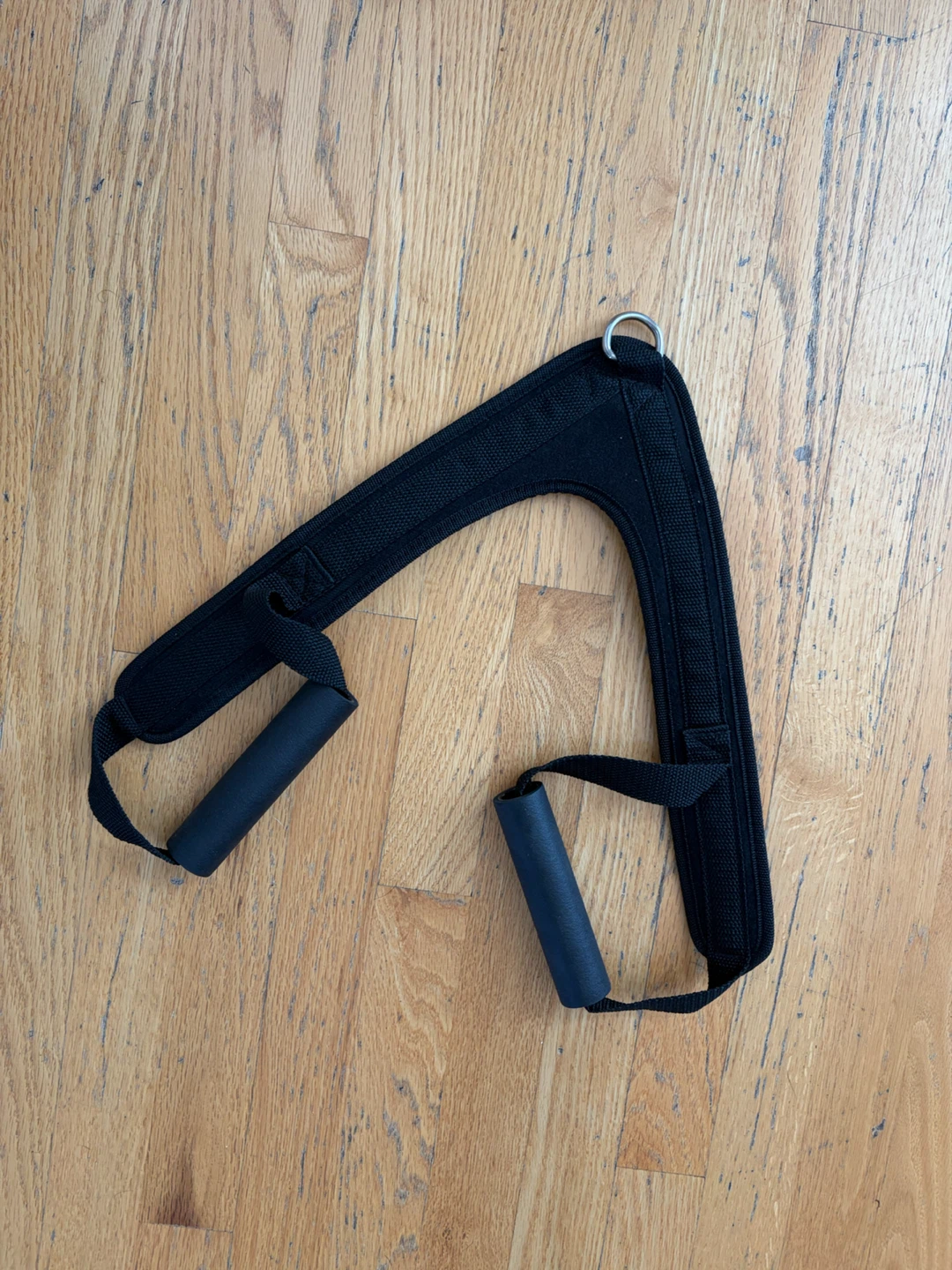 Black Resistance Band Handles with Straps