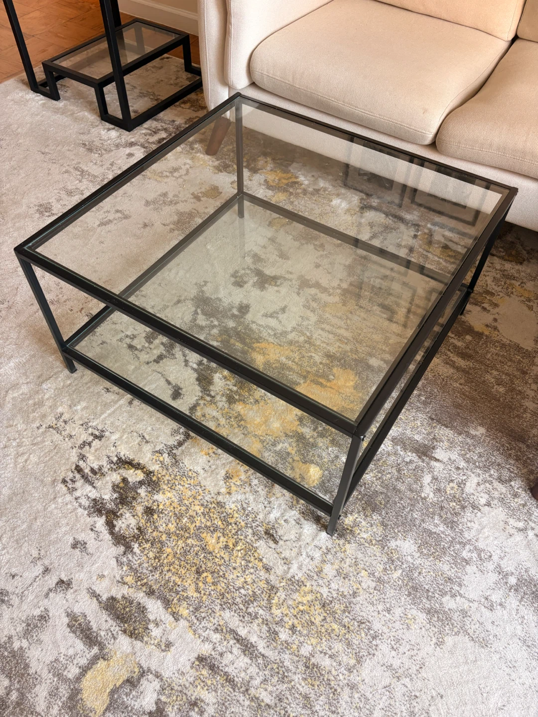 Square Glass Coffee Table