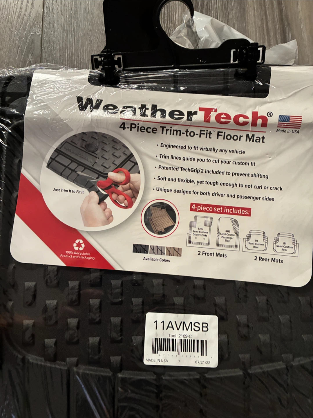 WeatherTech 4-Piece Trim-to-fit Mats