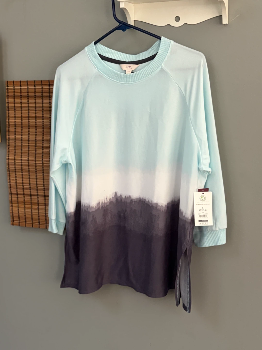 Secret Treasures Blue Ombre Tie-Dye Sweatshirt - photo 4