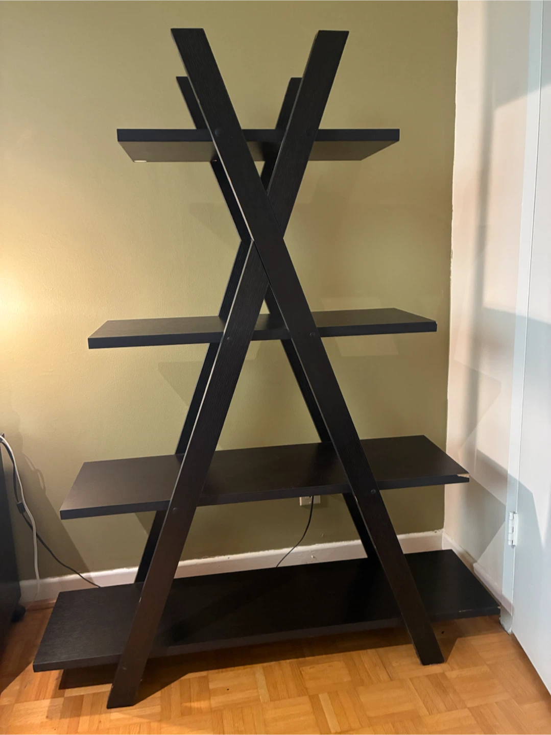 Black ladder bookshelf - photo 2