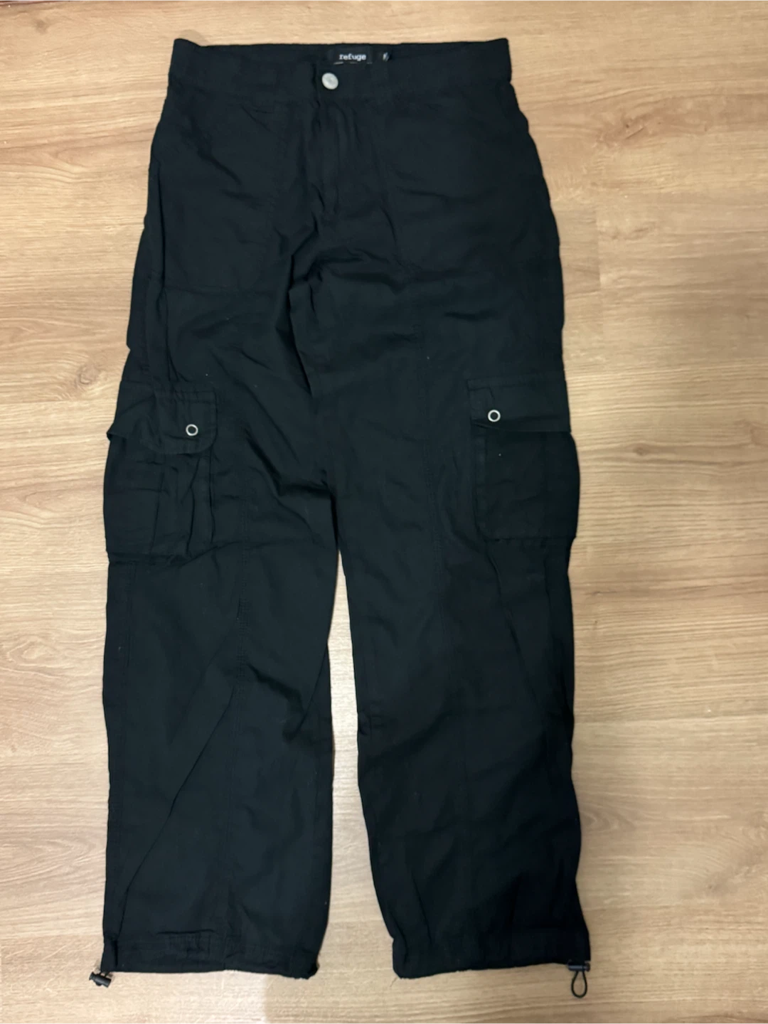 Refuge Cargo Pants Black Size M