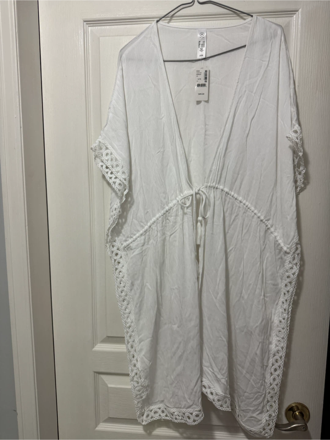 Penningtons White Kimono Cover-up 1x