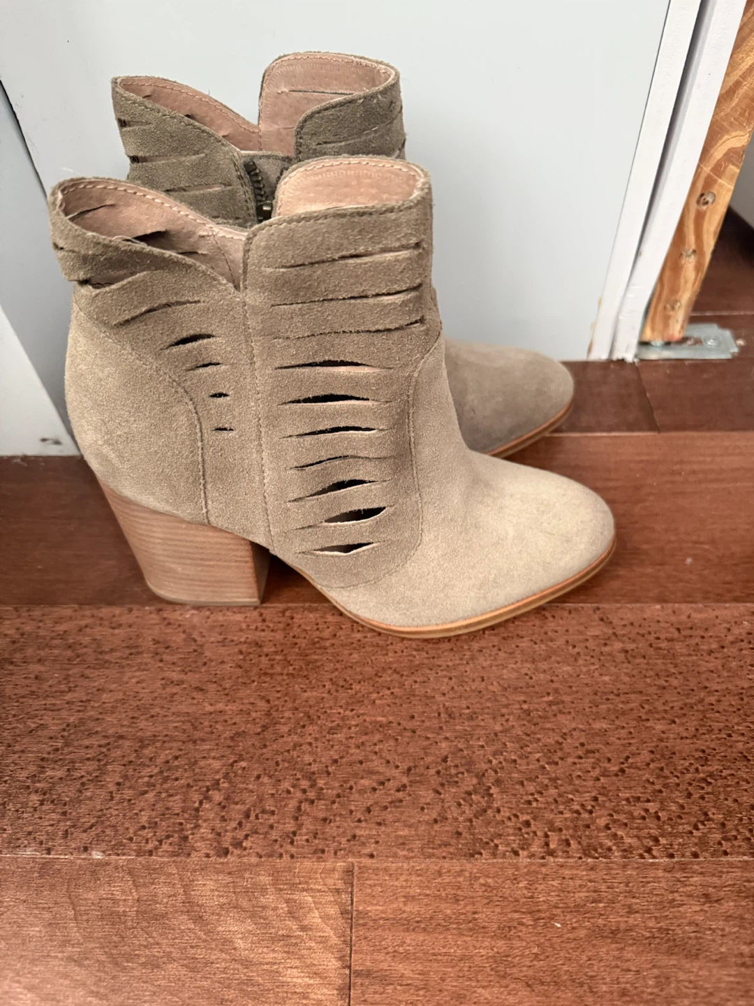 Seychelles Suede Cutout Heeled Booties - photo 2