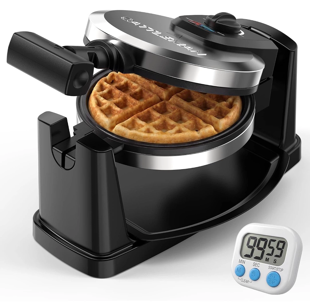 Rotating Belgian Waffle Maker 1100W