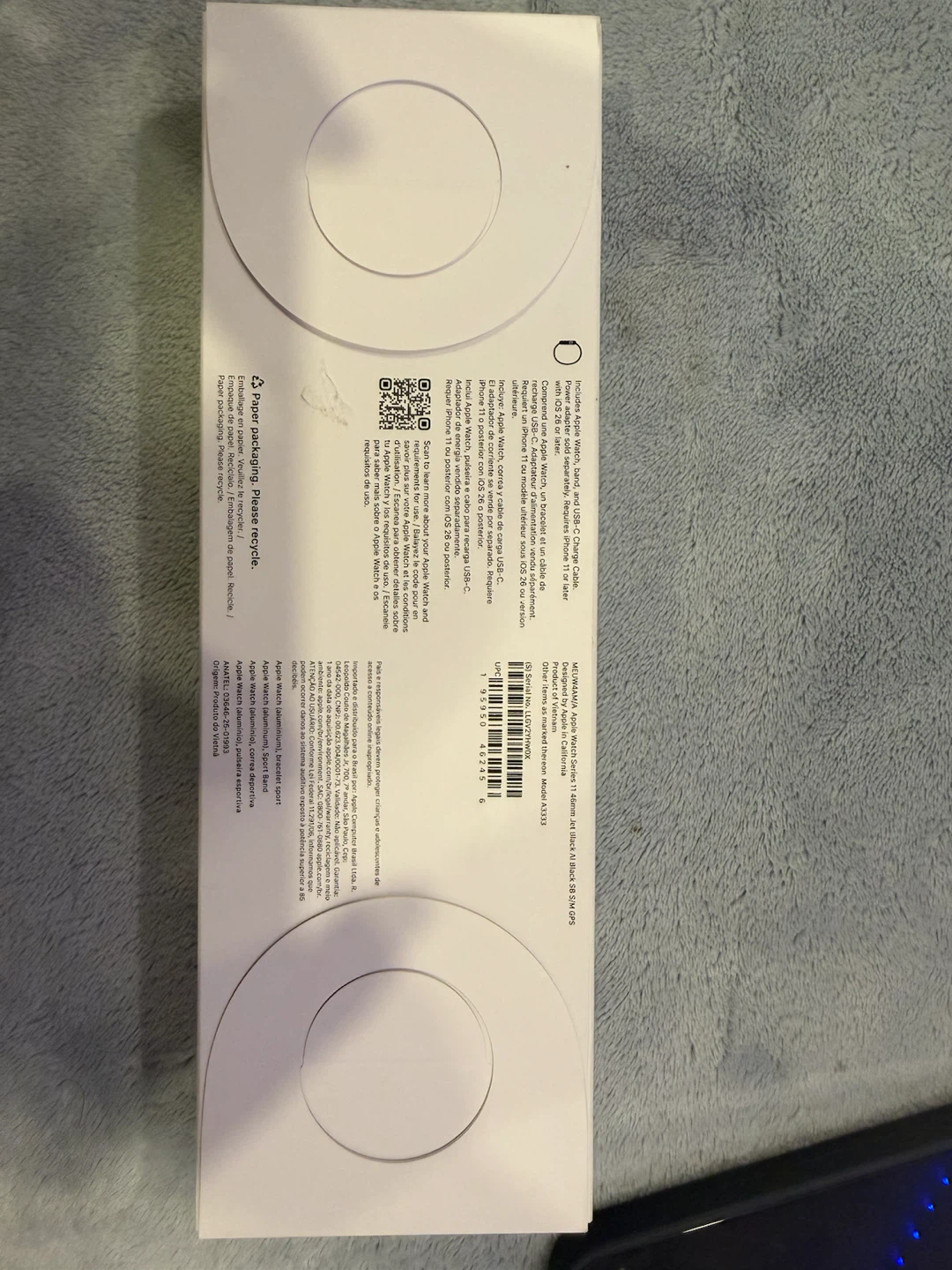 Apple Watch Series 11 GPS, 46mm Jet Black Aluminium, S/M - photo 2