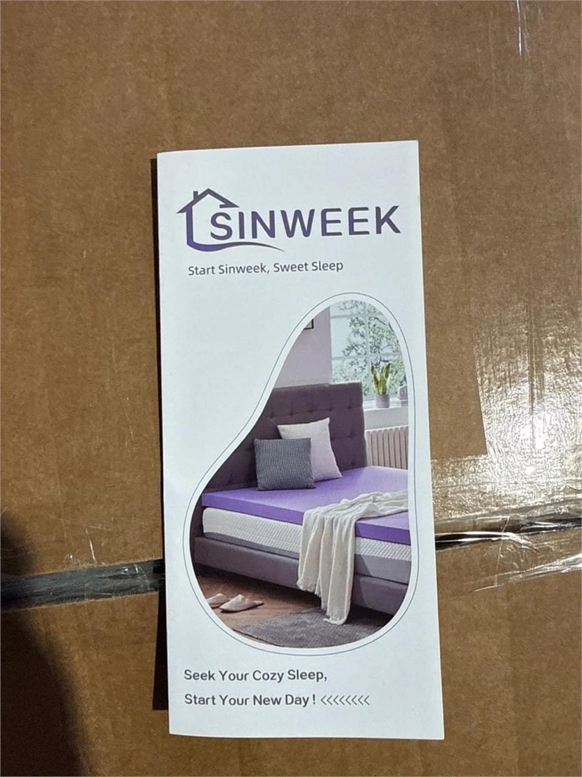 SINWEEK Full Size Gel Memory Foam Mattress Topper - photo 2