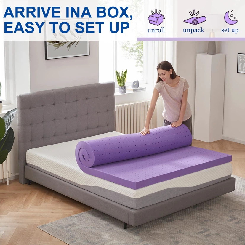 SINWEEK Full Size Gel Memory Foam Mattress Topper - photo 4