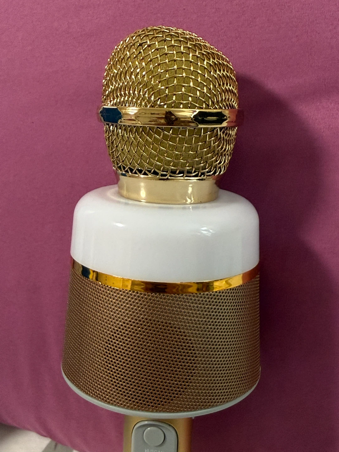 ‼️NEED GONE‼️ Gold Bluetooth Karaoke Microphone - photo 3