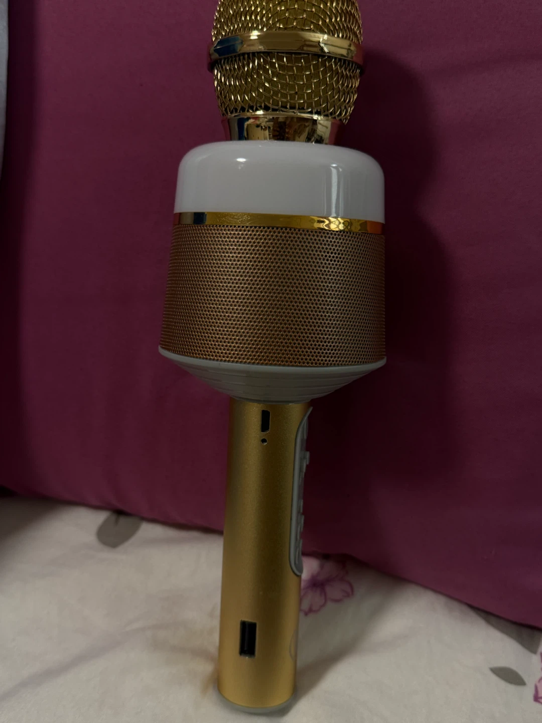 ‼️NEED GONE‼️ Gold Bluetooth Karaoke Microphone - photo 5