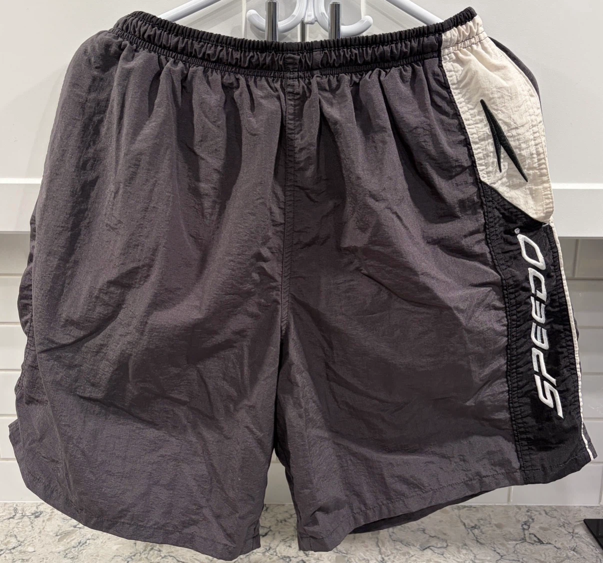 Men’s Speedo w/ Dry Bag in Back Pocket. Beach Swim Shorts/Trunks
