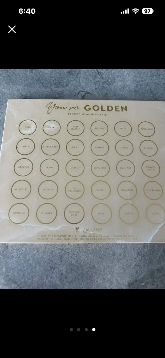 ColourPop You're Golden Pressed Powder Palette - photo 3