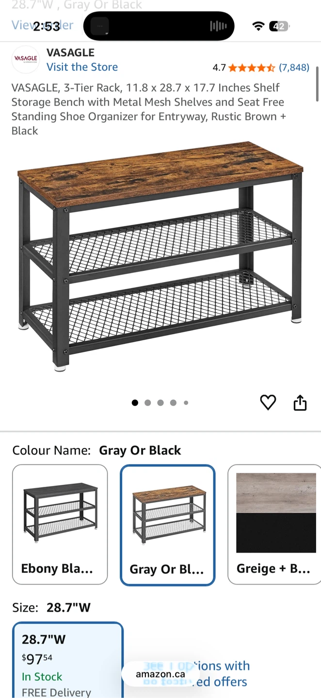 Shoe Rack and Bench - photo 2