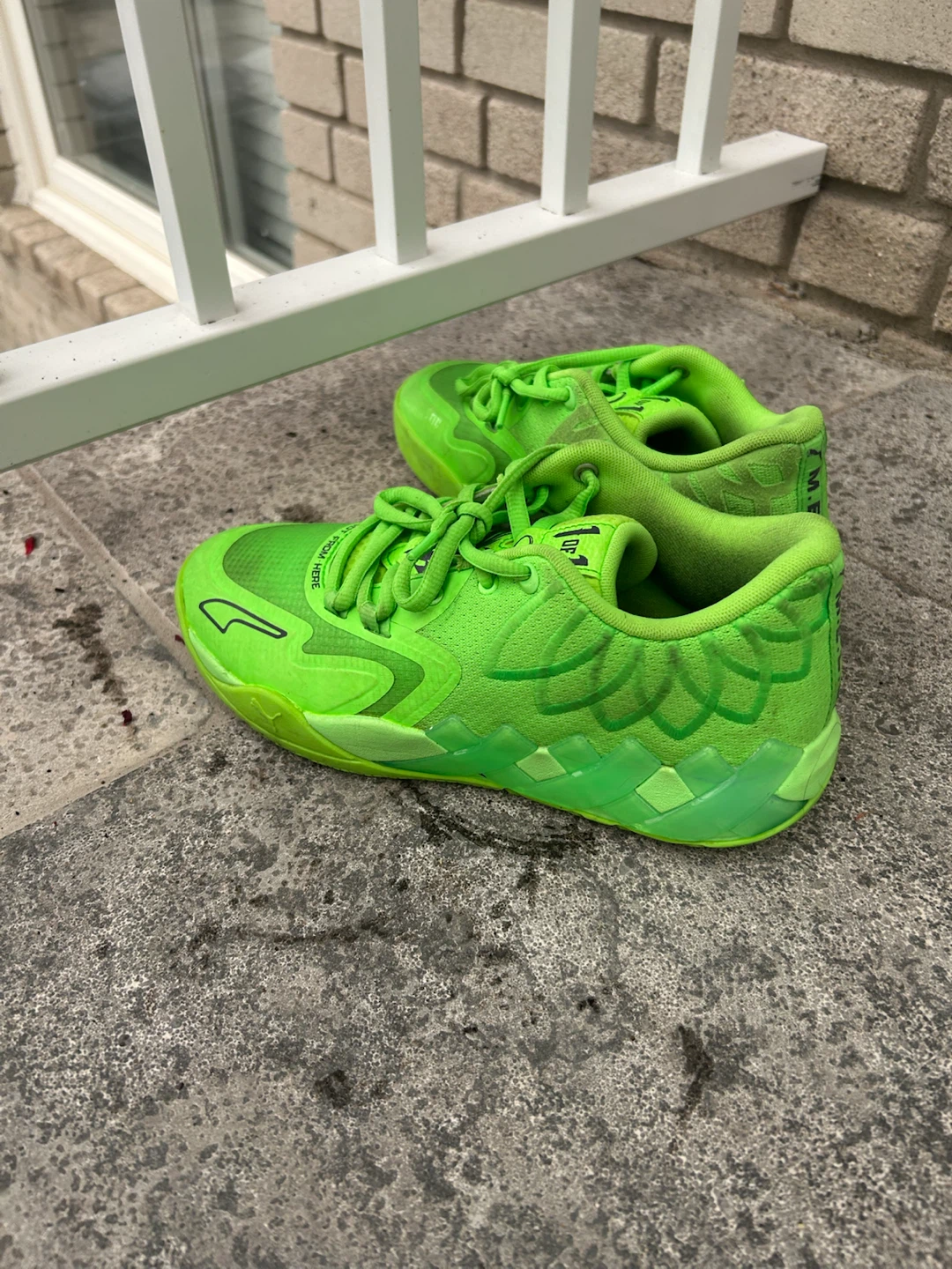 Puma MB.01 Low "Not From Here" Neon Green Basketball Shoes - photo 3