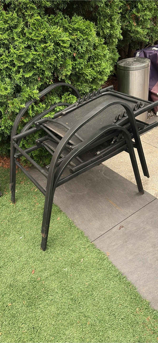 Black Outdoor Patio Chair