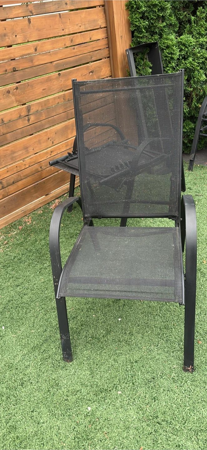 Black Outdoor Patio Chair - photo 2