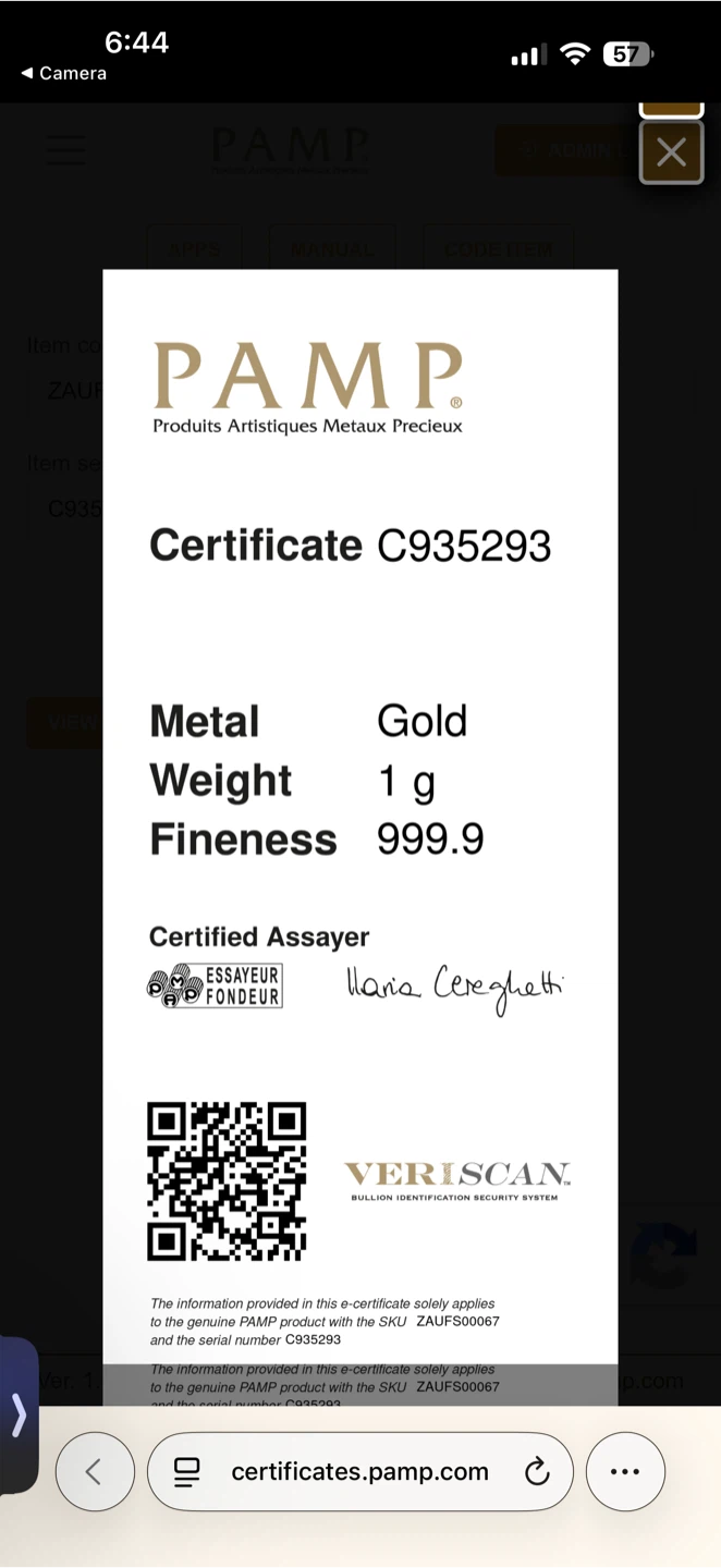 1 gram verified Gold - photo 2