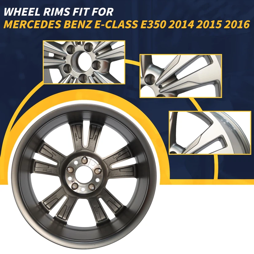 18" x 8.5" Alloy Replacement Wheel Fits For Mercedes-Benz E - photo 2