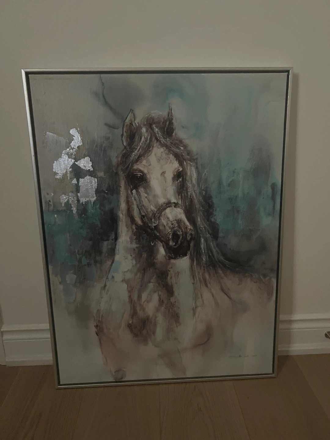Framed Horse Painting