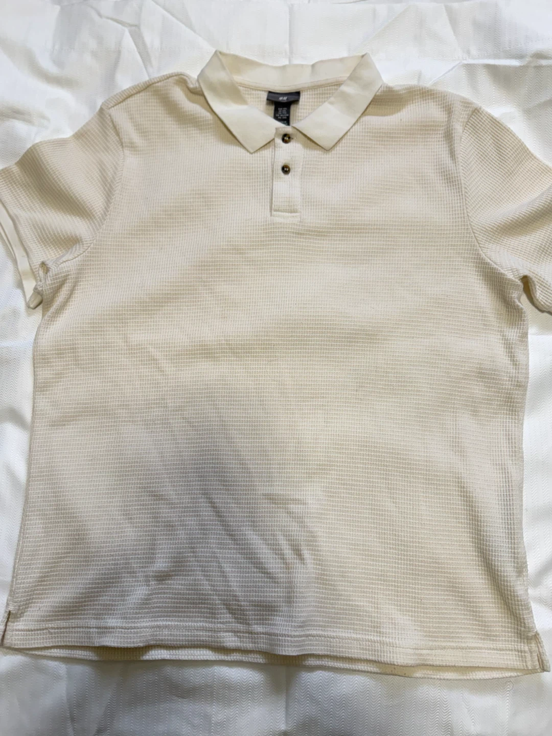 H&M Men's Waffle Knit Polo Shirt - photo 2